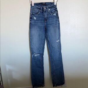 Silver Jeans Women's Straight Leg Jeans in Dark Blue